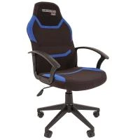 Игровое кресло Chairman ДРАЙВ 9 New (ткань черная/синяя)